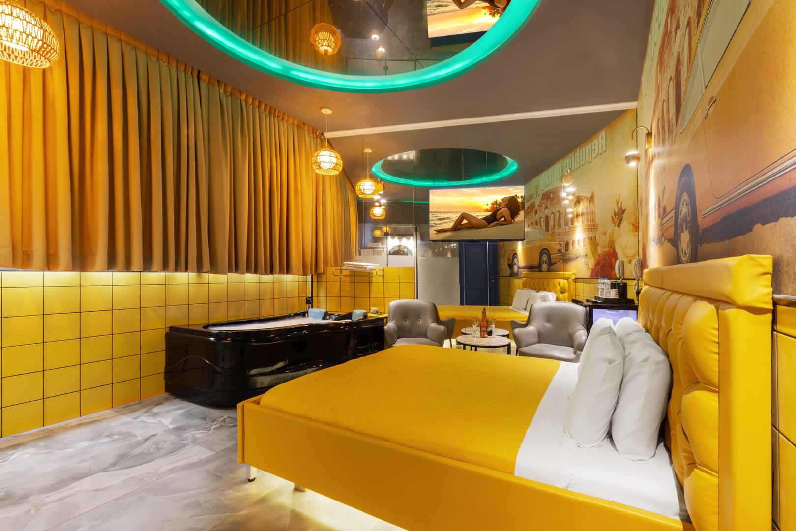 סוויטת ג'קוזי איטלי - מלון סוויטות גראף - חדרים מפנקים לפי שעה או ללינה בראשון לציון 100849